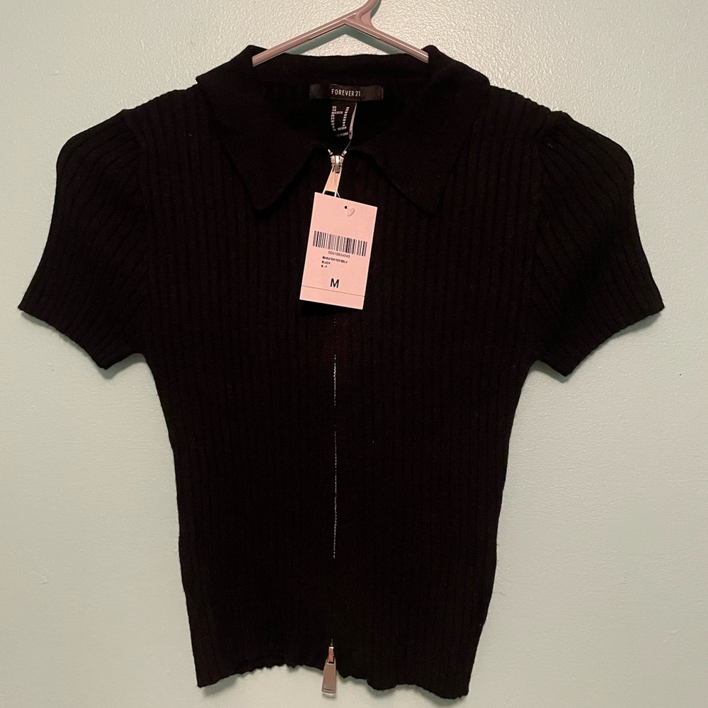 Forever 21 collared crop